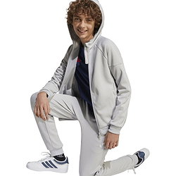 Présentation: Adidas Tiro 25 Sweat À Capuche Enfants - Gris Clair / Blanc