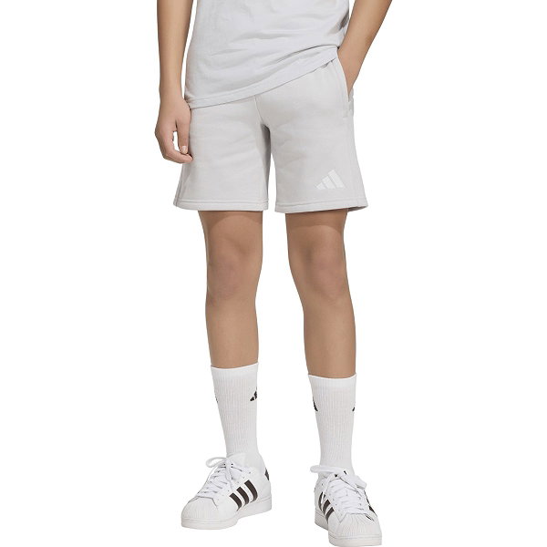 Adidas Entrada 26 Short Sweat Enfants - Gris Clair / Blanc