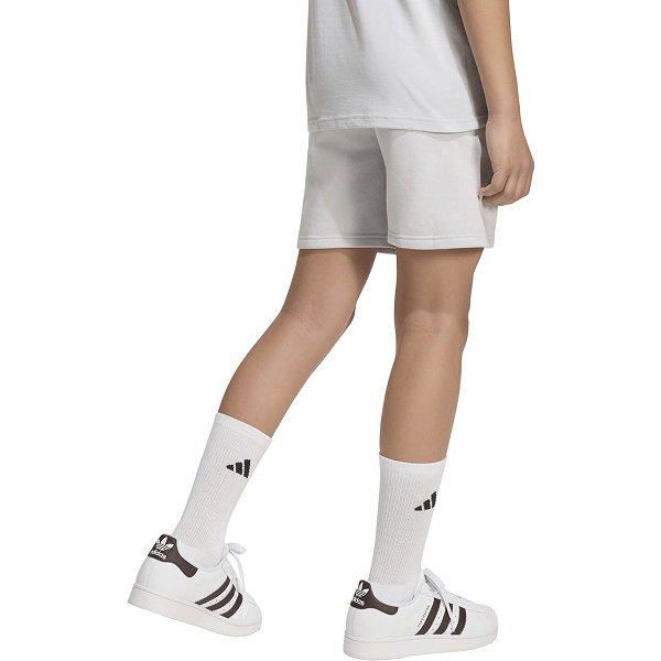 Adidas Entrada 26 Short Sweat Enfants - Gris Clair / Blanc