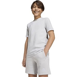 Présentation: Adidas Entrada 26 Short Sweat Enfants - Gris Clair / Blanc