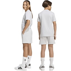 Présentation: Adidas Entrada 26 Short Sweat Enfants - Gris Clair / Blanc