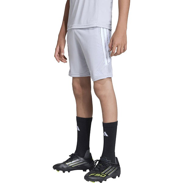 Adidas Tiro 26 Short D'entraînement Enfants - Gris Clair / Blanc