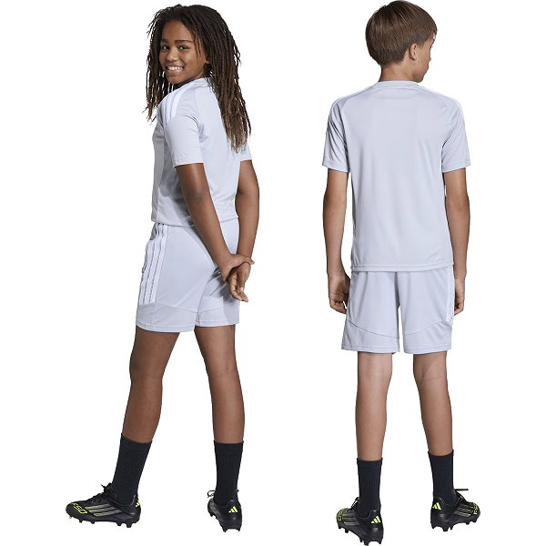 Adidas Tiro 26 Short D'entraînement Enfants - Gris Clair / Blanc