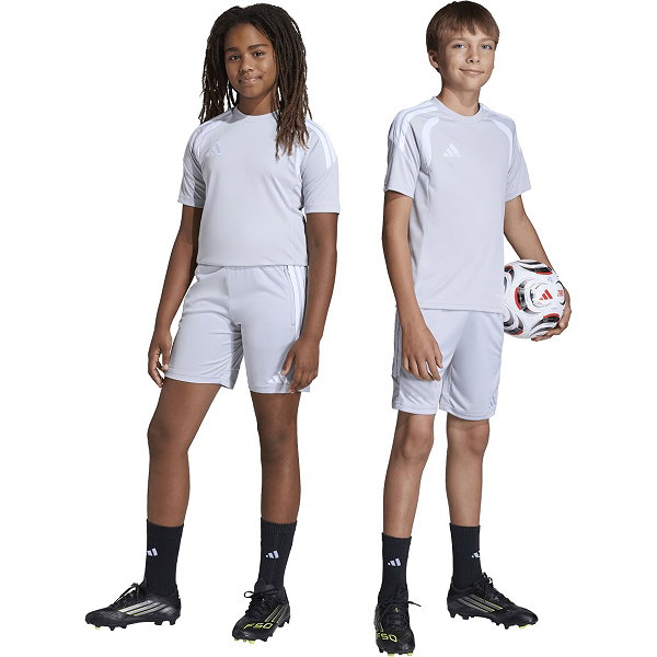 Adidas Tiro 26 Short D'entraînement Enfants - Gris Clair / Blanc