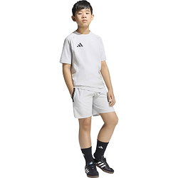 Présentation: Adidas Tiro Travel Woven Short Enfants - Gris Clair