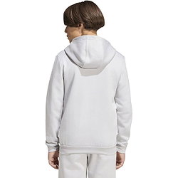 Présentation: Adidas Entrada 26 Sweat À Capuche Enfants - Gris Clair / Blanc
