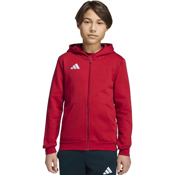 Adidas Entrada 26 Hoodie Kinderen - Rood / Wit