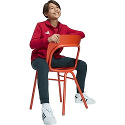 Voorvertoning: Adidas Entrada 26 Hoodie Kinderen - Rood / Wit