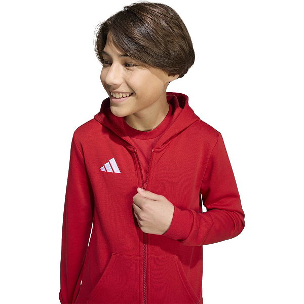 Adidas Entrada 26 Hoodie Kinderen - Rood / Wit