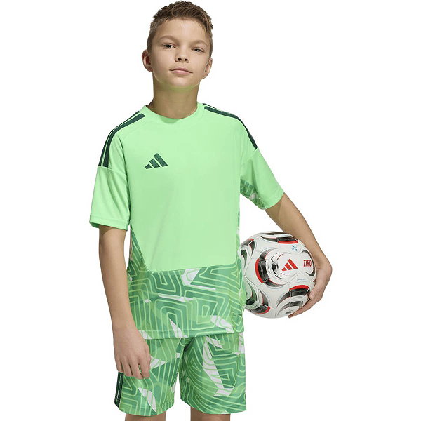 Adidas Tiro 26 Competition Keepershirt Korte Mouw Kinderen - Fluo Groen