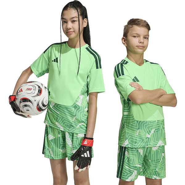 Adidas Tiro 26 Competition Keepershirt Korte Mouw Kinderen - Fluo Groen