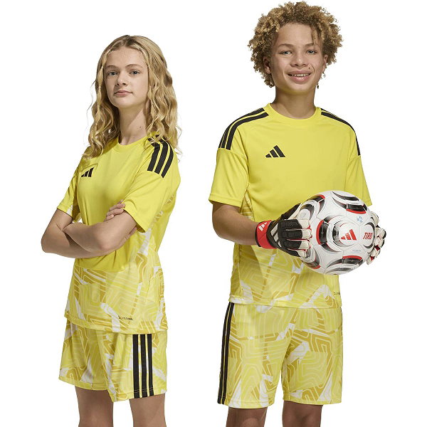 Adidas Tiro 26 Competition Keepershirt Korte Mouw Kinderen - Geel