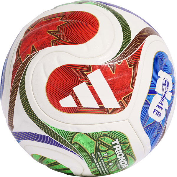 Adidas Fifa World Cup 26 Trionda Competition Ballon De Compétition Et D'entraînement - Rouge / Royal / Vert / Blanc