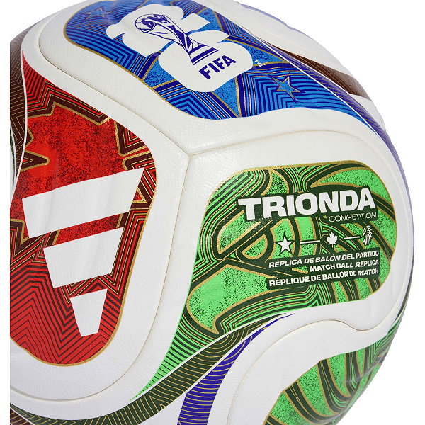 Adidas Fifa World Cup 26 Trionda Competition Ballon De Compétition Et D'entraînement - Rouge / Royal / Vert / Blanc