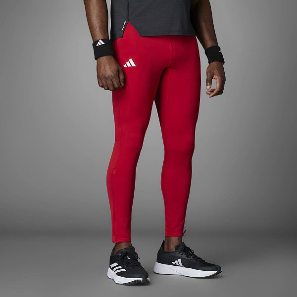 Adidas Adizero Essentials Aeroready Legging De Running Hommes - Rouge