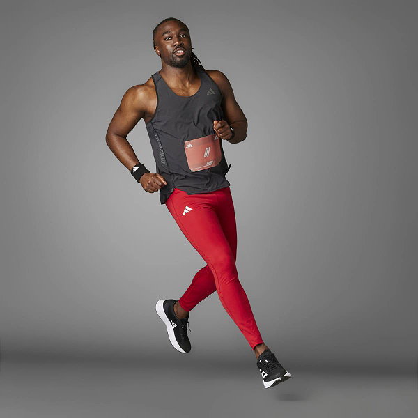 Adidas Adizero Essentials Aeroready Legging De Running Hommes - Rouge