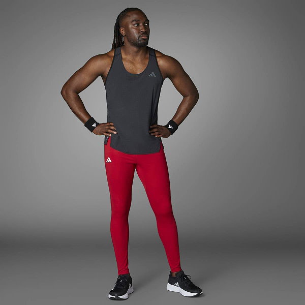 Adidas Adizero Essentials Aeroready Legging De Running Hommes - Rouge