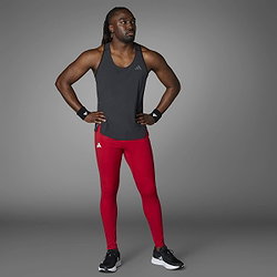 Présentation: Adidas Adizero Essentials Aeroready Legging De Running Hommes - Rouge