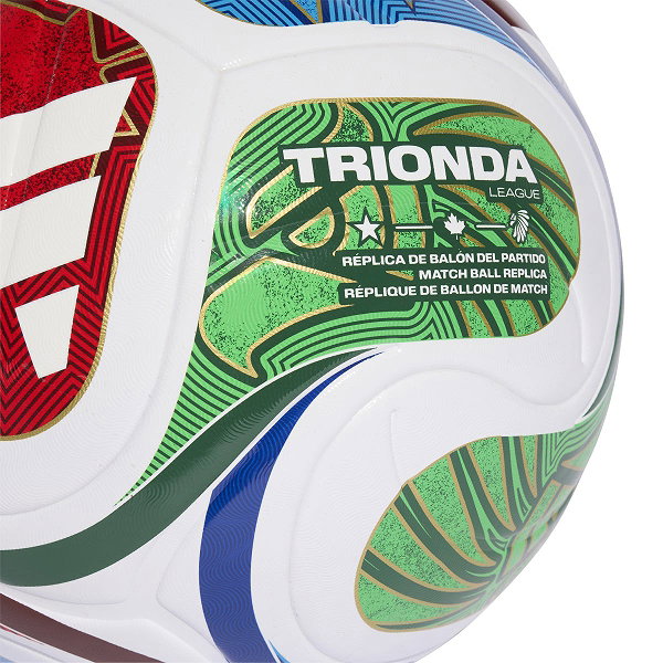 Adidas Fifa World Cup 26 Trionda League Ballon De Compétition Et D'entraînement - Rouge / Royal / Vert / Noir / Blanc