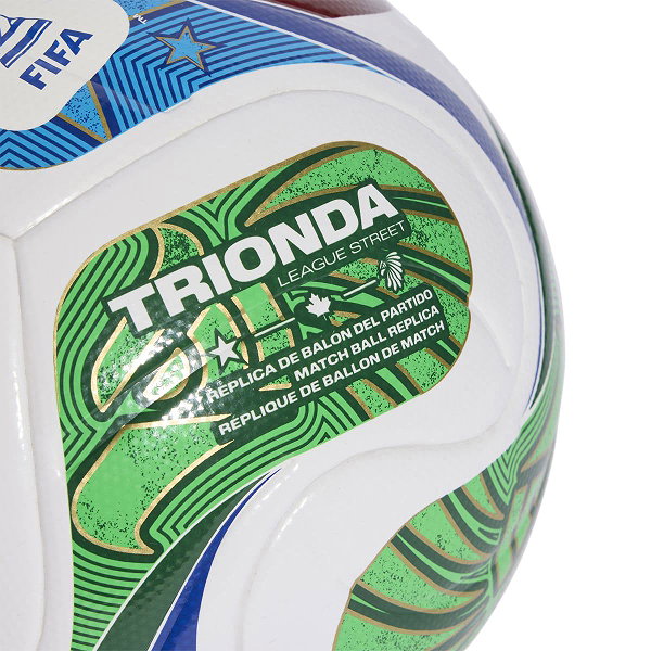 Adidas Fifa World Cup 26 Trionda League Junior 290 Ballon D'entraînement - Rouge / Royal / Vert / Noir / Blanc