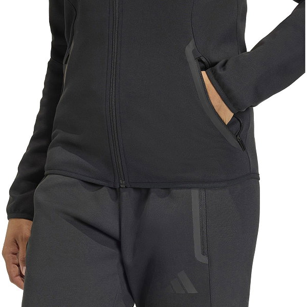 Adidas Tiro Travel Sweater Met Kap Dames - Zwart