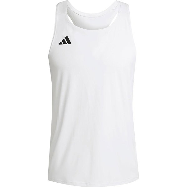 Adidas Adizero Essentials Aeroready Hardloopsinglet Heren - Wit