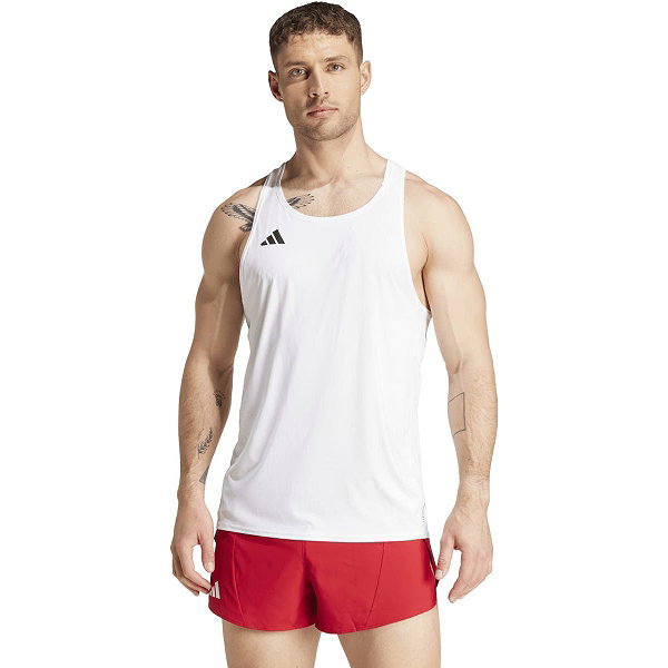 Adidas Adizero Essentials Aeroready Hardloopsinglet Heren - Wit