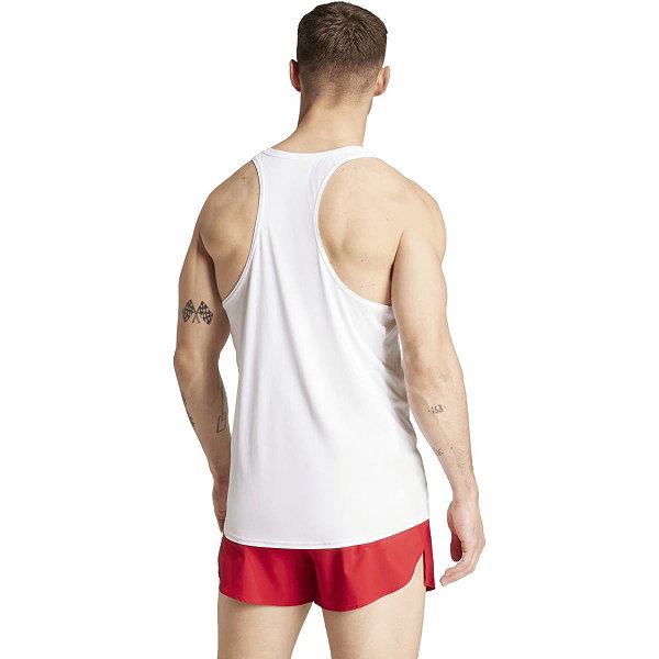 Adidas Adizero Essentials Aeroready Hardloopsinglet Heren - Wit