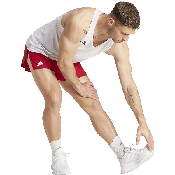 Adidas Adizero Essentials Aeroready Hardloopsinglet Heren - Wit
