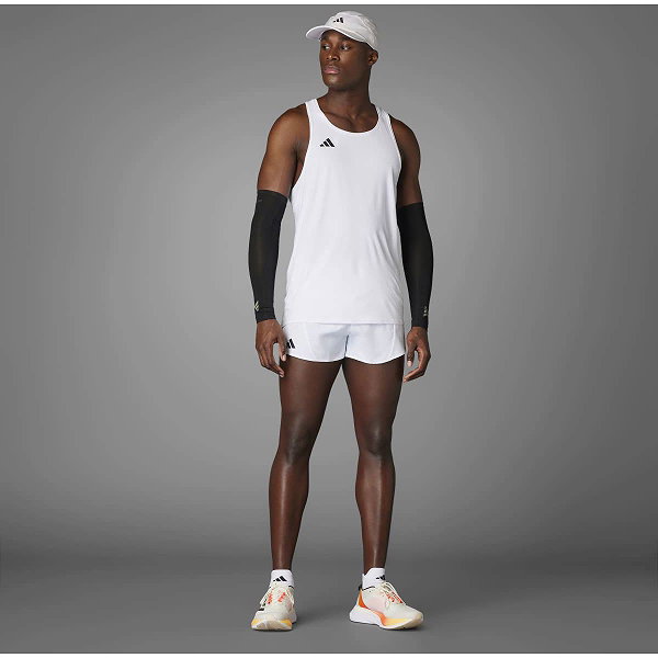 Adidas Adizero Essentials Aeroready Hardloopsinglet Heren - Wit