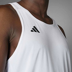 Voorvertoning: Adidas Adizero Essentials Aeroready Hardloopsinglet Heren - Wit