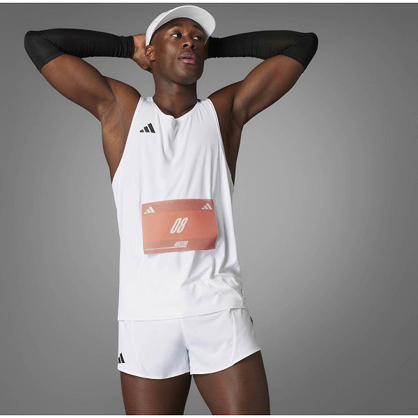 Adidas Adizero Essentials Aeroready Hardloopsinglet Heren - Wit