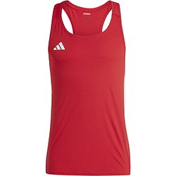 Adidas Adizero Essentials Aeroready Lauf-Tanktop Herren - Rot / Weiß