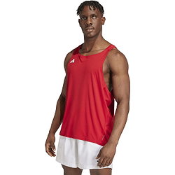 Vorschau: Adidas Adizero Essentials Aeroready Lauf-Tanktop Herren - Rot / Weiß