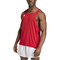 Vorschau: Adidas Adizero Essentials Aeroready Lauf-Tanktop Herren - Rot / Weiß