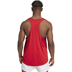 Vorschau: Adidas Adizero Essentials Aeroready Lauf-Tanktop Herren - Rot / Weiß