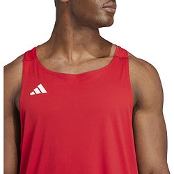 Vorschau: Adidas Adizero Essentials Aeroready Lauf-Tanktop Herren - Rot / Weiß