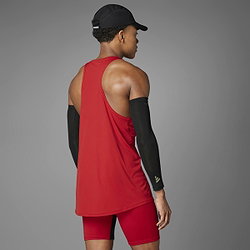 Vorschau: Adidas Adizero Essentials Aeroready Lauf-Tanktop Herren - Rot / Weiß