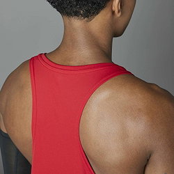 Vorschau: Adidas Adizero Essentials Aeroready Lauf-Tanktop Herren - Rot / Weiß