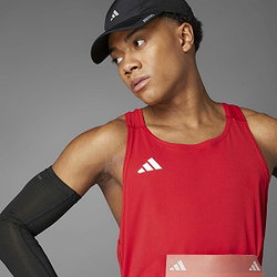 Vorschau: Adidas Adizero Essentials Aeroready Lauf-Tanktop Herren - Rot / Weiß