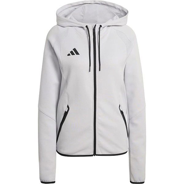 Adidas Tiro Travel Sweater Met Kap Dames - Lichtgrijs