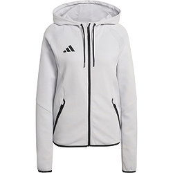 Adidas Tiro Travel Sweater Met Kap Dames - Lichtgrijs