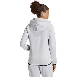 Voorvertoning: Adidas Tiro Travel Sweater Met Kap Dames - Lichtgrijs