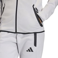Voorvertoning: Adidas Tiro Travel Sweater Met Kap Dames - Lichtgrijs