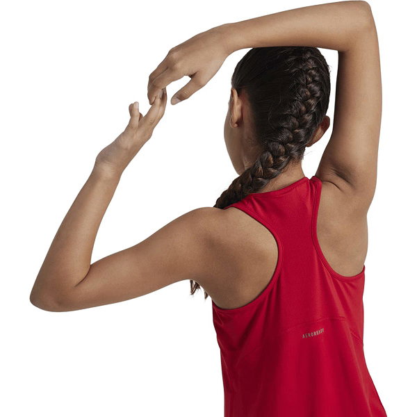 Adidas Techfit Running Singlet Enfants - Rouge / Blanc