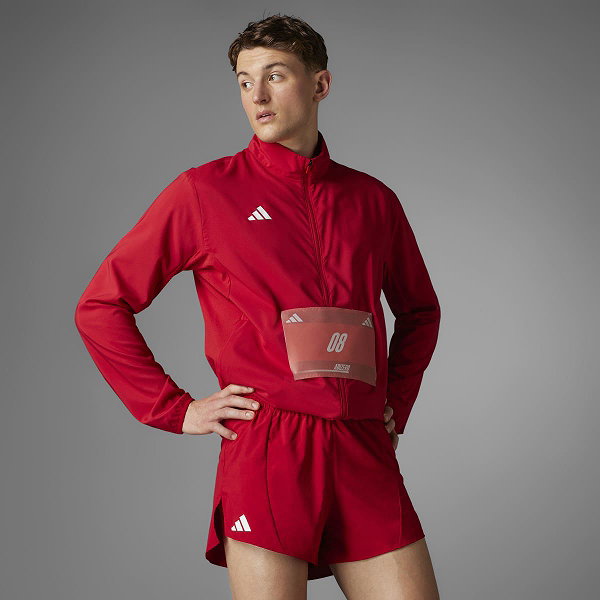 Adidas Adizero Essentials Running Shorts Herren - Rot / Weiß