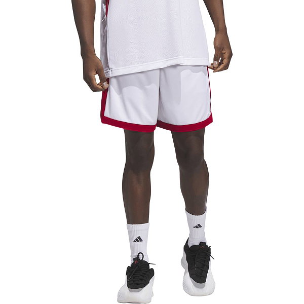 Adidas Pulse Speed Short De Basketball Hommes - Blanc / Rouge
