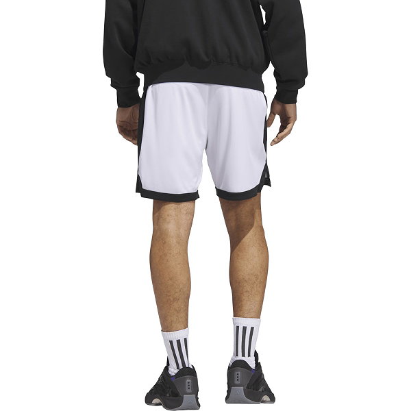 Adidas Pulse Speed Short De Basketball Hommes - Blanc / Noir