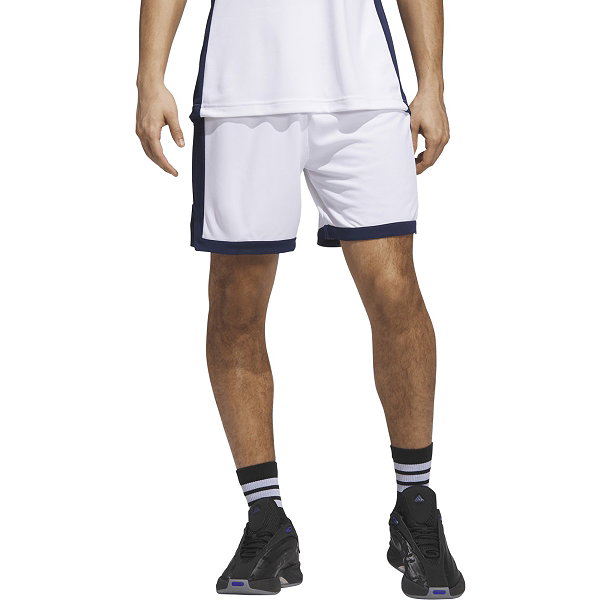 Adidas Pulse Speed Basketbalshort Heren - Wit / Marine