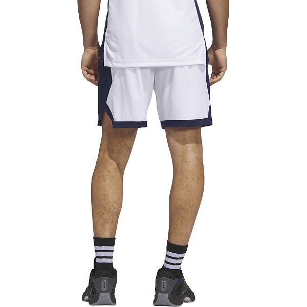 Adidas Pulse Speed Basketbalshort Heren - Wit / Marine